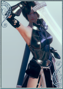 《AI少女》黑發銀鎧英氣女劍士MOD
