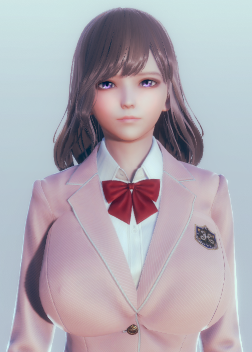 《AI少女》可愛粉色校服黑發(fā)美少女MOD