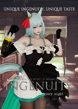 《AI少女》性感黑色連衣裙貓耳御姐MOD