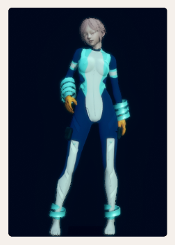 《AI少女》藍色閃光未來戰士服裝MOD