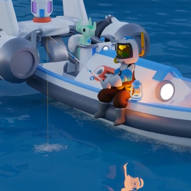 《Wallpaper Engine》Astroneer乘船釣魚動(dòng)態(tài)壁紙