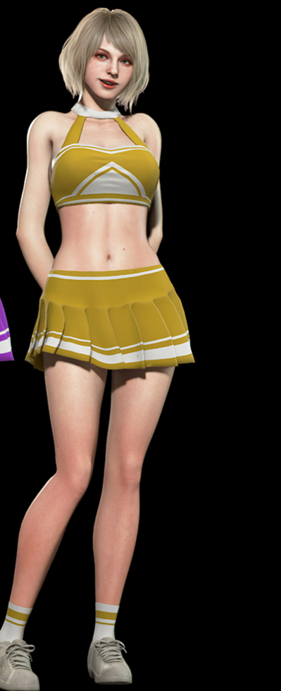 《生化危機4：重制版》阿什莉鵝黃少女啦啦隊服MOD[正式版]