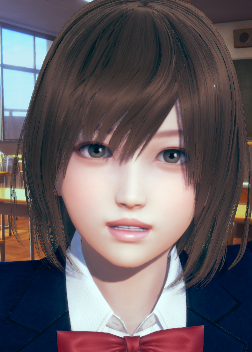 《AI少女》黑色短發溫柔女高中生MOD