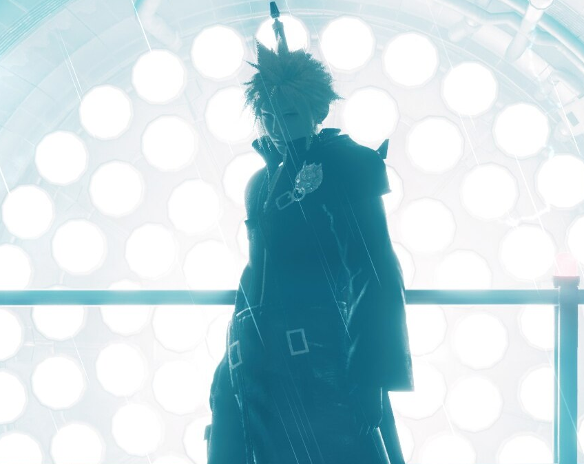 《最終幻想7：重制版》克勞德帥氣黑披風(fēng)壁紙