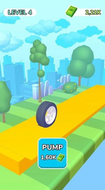 泄氣車胎跑