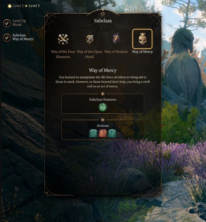 《博德之門3》新增職業精靈僧侶MOD