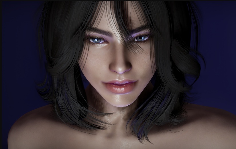 《上古卷軸5：天際重制版》Lovergirl女性高清材質皮膚MOD