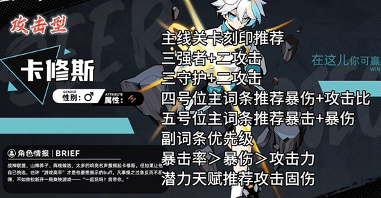 《賽爾計劃》角色刻印搭配推薦