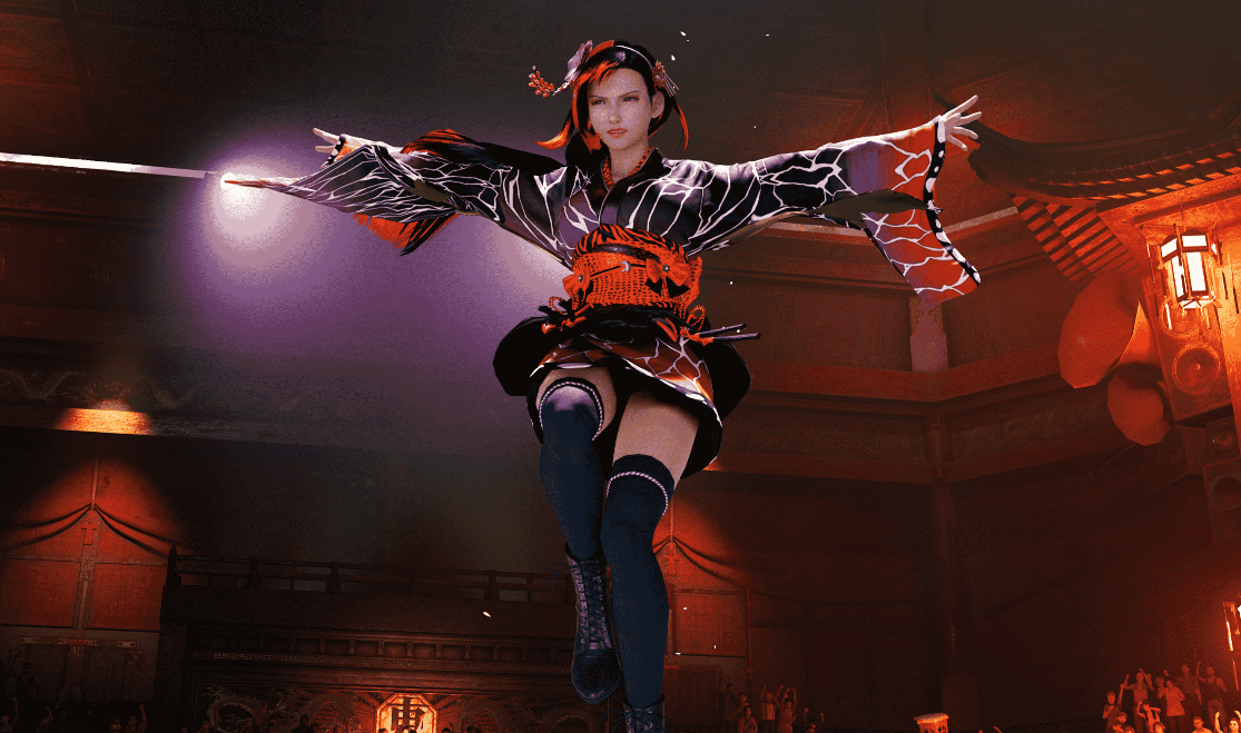 《最終幻想7：重制版》蒂法紅色花紋和服MOD