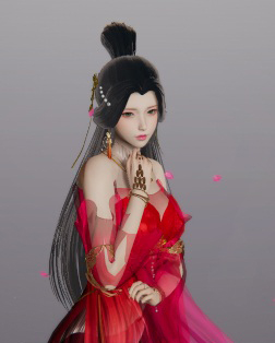 《AI少女》定制古風絕色紅裙美人MOD