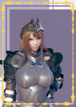 《AI少女》金色長發銀色鎧甲優美身材女騎士MOD