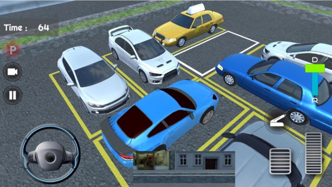 停車場(chǎng)駕校模擬插圖1
