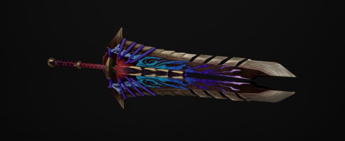 《怪物獵人：崛起》發光版鎧怨鬼刀武器外觀MOD