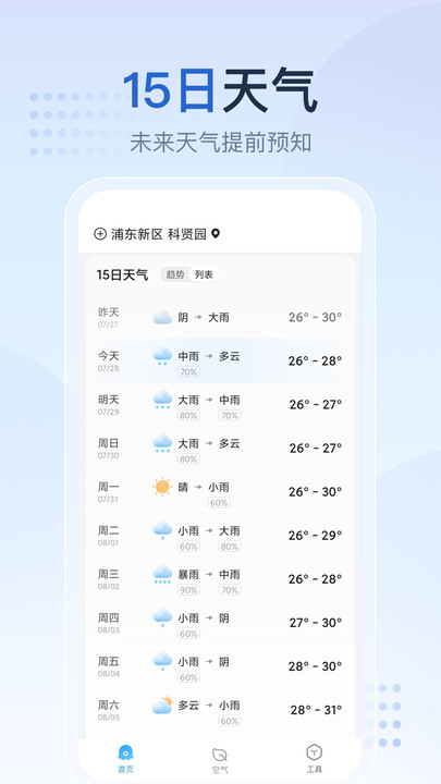 天氣預(yù)報(bào)星