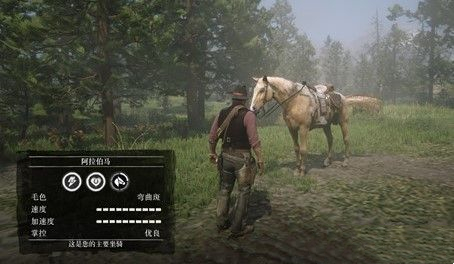《荒野大鏢客2》彎曲斑替換為金色阿拉伯馬MOD