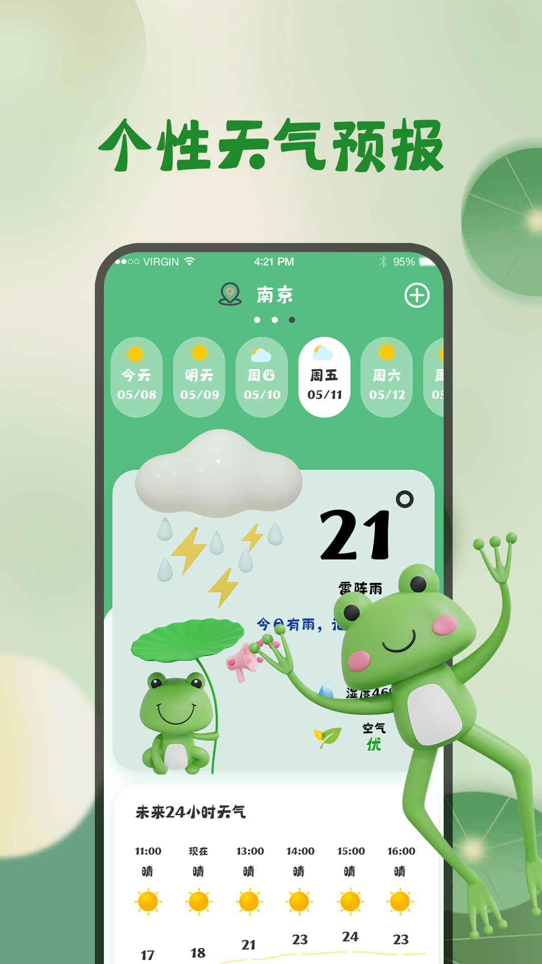 青蛙旅行天氣預(yù)報