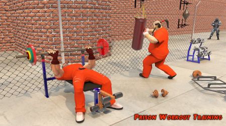 監(jiān)獄鍛煉健身房3D