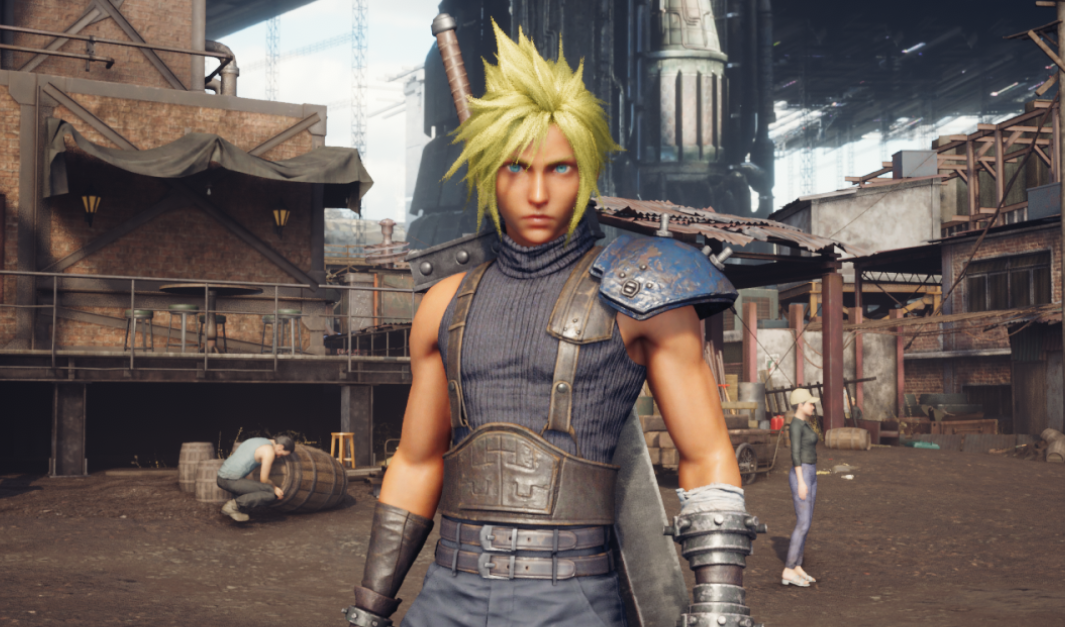 《最終幻想7：重制版》克勞德深色皮膚MOD