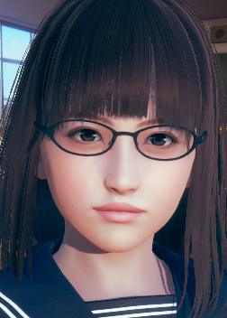 《AI少女》黑長直土氣眼鏡娘MOD