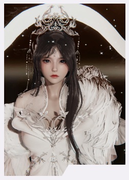 《AI少女》華麗白色羽衣古風美少女MOD