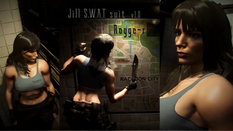 《生化危機3：重制版》吉爾性感特警制服MOD