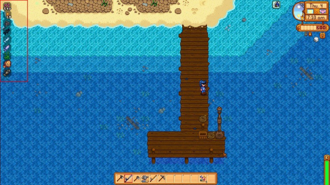 《星露谷物語》區域可釣到的魚顯示MOD