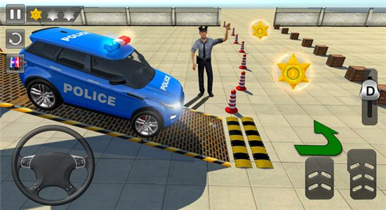 先進(jìn)的警車停車場(chǎng)