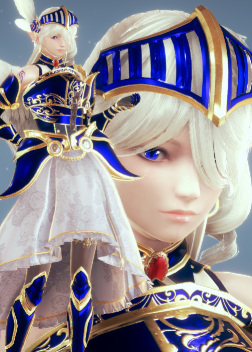 《AI少女》金發(fā)藍(lán)眼華麗鎧甲女騎士MOD