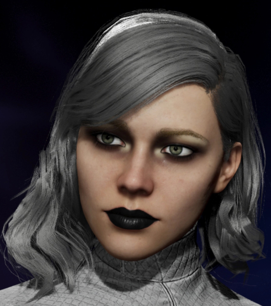 《哥譚騎士》蝙蝠女哥特風銀發MOD
