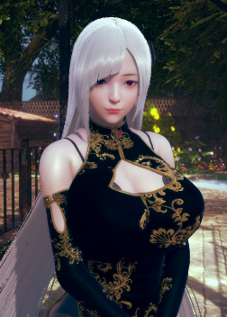 《AI少女》高冷白發旗袍性感御姐MOD