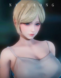 《AI少女》白吊帶金短發(fā)精致美少女MOD
