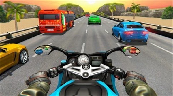 交通騎士公路賽車(chē)是一個(gè)非常刺激的競(jìng)速冒險(xiǎn)主題游戲，