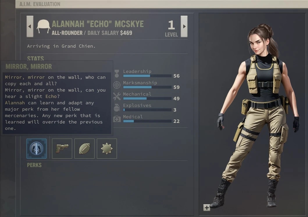 《鐵血聯盟3》雇傭兵阿蘭娜·艾可·麥斯凱MOD