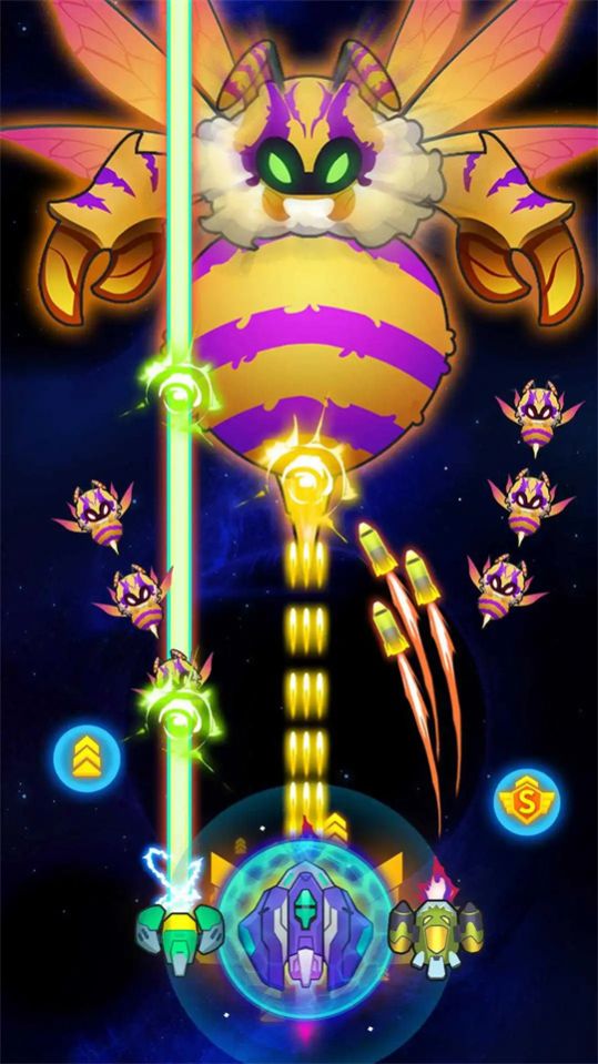 昆蟲入侵者太空射手