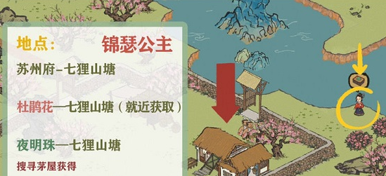 《江南百景圖》盜圣落網(wǎng)材料位置解析