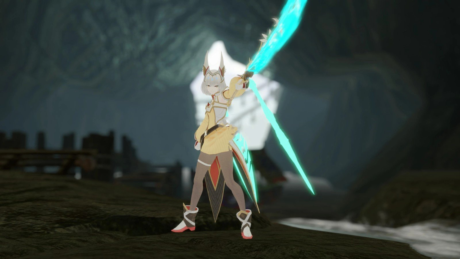 《怪物獵人：崛起》異度神劍3尼婭英雄外觀（帶有武器）MOD