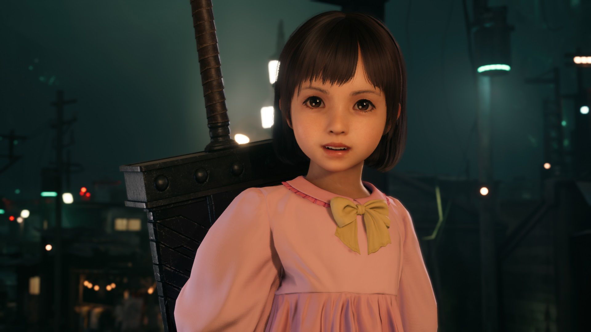 《最終幻想7：重制版》小蘿莉瑪琳替換克勞德MOD