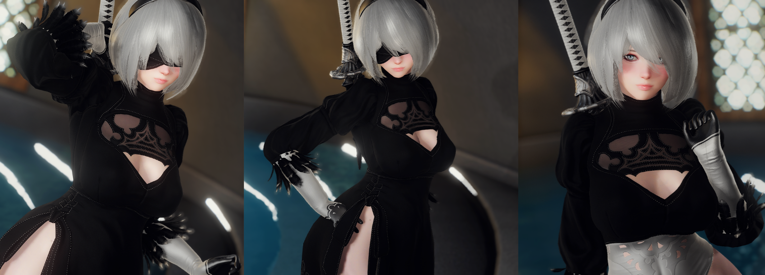 《上古卷軸5：天際重制版》性感尼爾2B套裝MOD