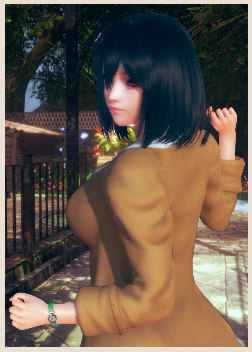 《AI少女》黑色短發棕色西裝小姐姐MOD