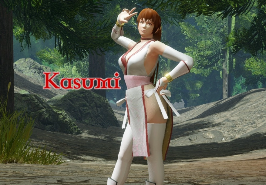 《怪物獵人崛起：曙光》死或生白衣霞替換天狗套MOD