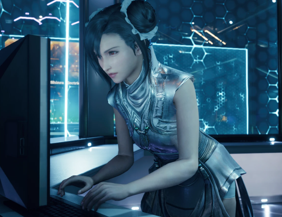 《最終幻想7：重制版》蒂法cos月清疏白裝MOD