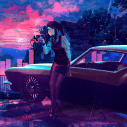 《Wallpaper Engine》賽博朋克酒保行動音頻響應動態壁紙