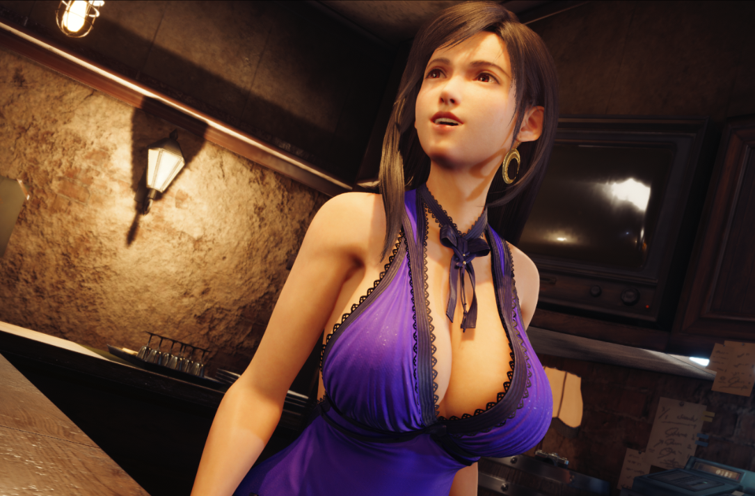 《最終幻想7：重制版》蒂法豐腴身材劇烈搖晃v1.71MOD[支持發(fā)色變化]