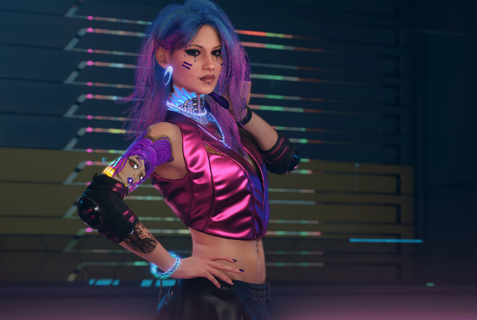 《賽博朋克2077》賽博風啦啦隊上衣MOD