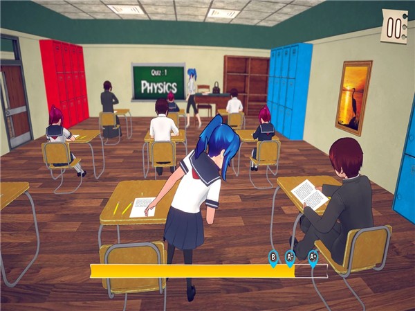 動漫高學校女孩生活3D