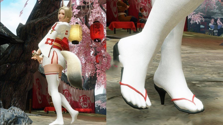 《怪物獵人：崛起》白絲長筒襪MOD