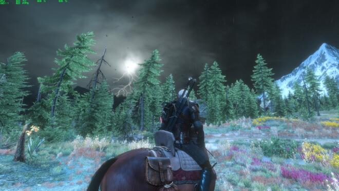 《巫師3次世代版》暴風雨天氣增加閃電MOD