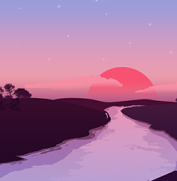 《Wallpaper Engine》流向殘陽高清動態(tài)壁紙