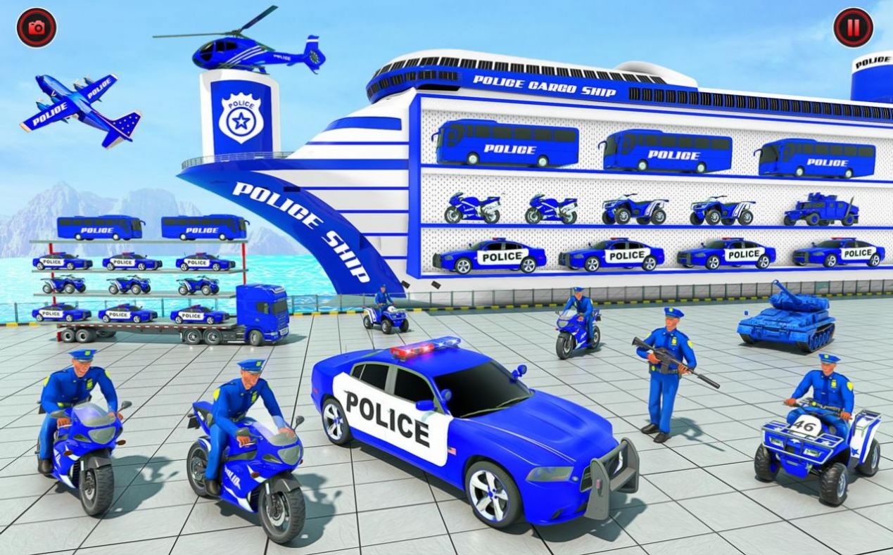 警察貨運(yùn)卡車(chē)