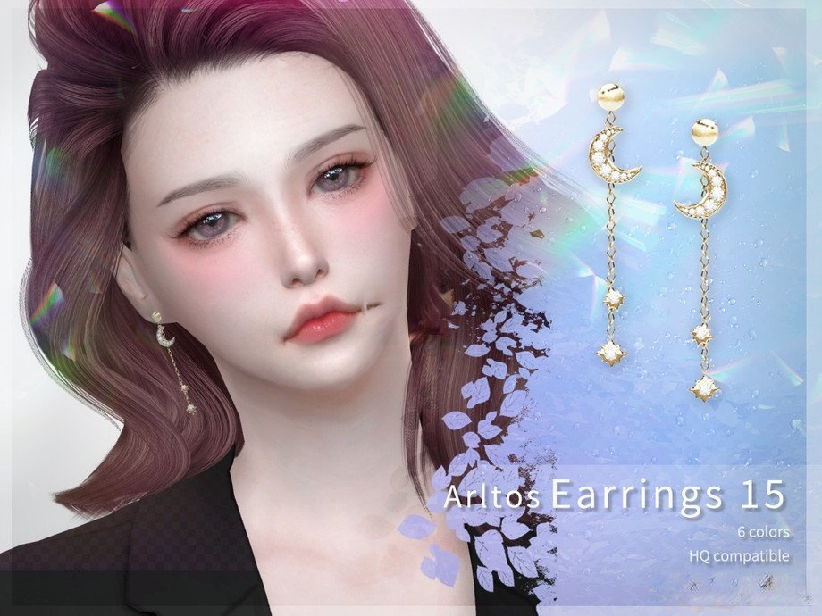 《模擬人生4》星星月亮鉆石珍珠耳環MOD